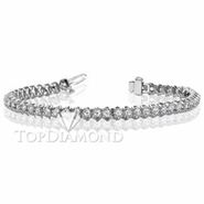 Diamond Tennis Bracelet in 18K White Gold L1359. Diamond Tennis Bracelet in Platinum and 18K White Gold L1359, Tennis Bracelets. Bracelets. Top Diamonds & Jewelry