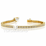 Diamond Tennis Bracelet in 18K Yellow Gold L1362. Diamond Tennis Bracelet in Platinum and 18K Yellow Gold L1362, Tennis Bracelets. Bracelets. Top Diamonds & Jewelry