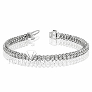 Diamond Tennis Bracelet in 18K White Gold L1368. Diamond Tennis Bracelet in Platinum and 18K White Gold L1368, Tennis Bracelets. Bracelets. Top Diamonds & Jewelry