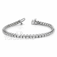 Diamond Tennis Bracelet in 18K White Gold L1372. Diamond Tennis Bracelet in 18K White Gold L1372, Tennis Bracelets. Bracelets. Top Diamonds & Jewelry