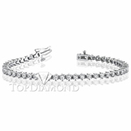 Diamond Tennis Bracelet in 18K White Gold L1373. Diamond Tennis Bracelet in Platinum and 18K White Gold L1373, Tennis Bracelets. Bracelets. Top Diamonds & Jewelry