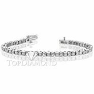 Diamond Tennis Bracelet in 18K White Gold L1375. Diamond Tennis Bracelet in 18K White Gold L1375, Tennis Bracelets. Bracelets. Top Diamonds & Jewelry