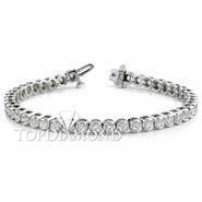 Diamond Tennis Bracelet in 18K White Gold L1377. Diamond Tennis Bracelet in 18K White Gold L1377, Tennis Bracelets. Bracelets. Top Diamonds & Jewelry