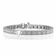 Diamond Tennis Bracelet in 18K White Gold L1378. Diamond Tennis Bracelet in Platinum and 18K White Gold L1378, Tennis Bracelets. Bracelets. Top Diamonds & Jewelry