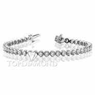 Diamond Tennis Bracelet in 18K White Gold L1382. Diamond Tennis Bracelet in Platinum and 18K White Gold L1382, Tennis Bracelets. Bracelets. Top Diamonds & Jewelry