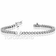 Diamond Tennis Bracelet in 18K White Gold L1385. Diamond Tennis Bracelet in Platinum and 18K White Gold L1385, Tennis Bracelets. Bracelets. Top Diamonds & Jewelry