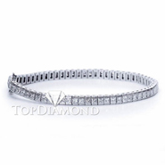 Diamond Tennis Bracelet in 18K White Gold L1386. Diamond Tennis Bracelet in 18K White Gold L1386, Tennis Bracelets. Bracelets. Top Diamonds & Jewelry