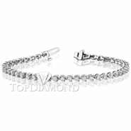 Diamond Tennis Bracelet in 18K White Gold L1387. Diamond Tennis Bracelet in Platinum and 18K White Gold L1387, Tennis Bracelets. Bracelets. Top Diamonds & Jewelry