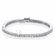 Diamond Tennis Bracelet in 18K White Gold L1388. Diamond Tennis Bracelet in Platinum and 18K White Gold L1388, Tennis Bracelets. Bracelets. Top Diamonds & Jewelry