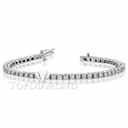 Diamond Tennis Bracelet in 18K White Gold L1389. Diamond Tennis Bracelet in Platinum and 18 Karat White Gold L1389, Tennis Bracelets. Bracelets. Top Diamonds & Jewelry