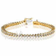 Diamond Tennis Bracelet in 18K Yellow Gold L1390. Diamond Tennis Bracelet in Platinum and 18K Yellow Gold L1390, Tennis Bracelets. Bracelets. Top Diamonds & Jewelry