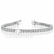 Diamond Tennis Bracelet in 18K White Gold L1400. Diamond Tennis Bracelet in 18K White Gold L1400, Tennis Bracelets. Bracelets. Top Diamonds & Jewelry