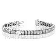 Diamond Tennis Bracelet in 18K White Gold L1403. Diamond Tennis Bracelet in Platinum and 18K White Gold L1403, Tennis Bracelets. Bracelets. Top Diamonds & Jewelry