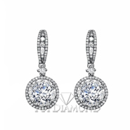 Diamond Dangling Earrings Setting E2261A. Diamond Dangling Earrings Setting E2261, Dangle Earrings. Earrings. Top Diamonds & Jewelry