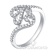 18K White Gold Diamond Ring R2841. 