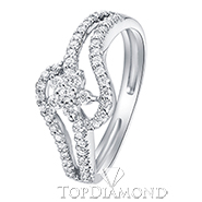 18K White Gold Diamond Ring R2842. 