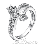 18K White Gold Diamond Ring R2233. 