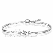 Diamond 18K White Gold Bracelet L1758. Diamond 18K White Bracelet L1758, Diamond Bracelets. Bracelets. Top Diamonds & Jewelry