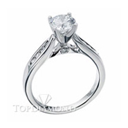 Channel-Set Diamond Engagement Mounting B5014. Channel-Set Princess Cut Diamond Engagement Ring Setting B5014, Diamond Accented. Engagement Ring Settings. Top Diamonds & Jewelry