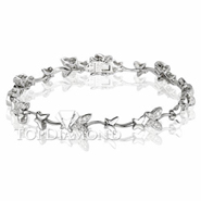 Diamond 18K White Gold Bracelet L1427. Diamond 18K White Bracelet L1427, Diamond Bracelets. Bracelets. Top Diamonds & Jewelry