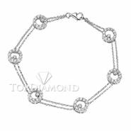 Diamond 18K White Gold Bracelet L1441. Diamond 18K White Bracelet L1441, Diamond Bracelets. Bracelets. Top Diamonds & Jewelry