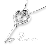 18K White Gold Fashion Pendant P2405. 18K White Gold Fashion Pendant P2405, Fashion Pendants. Necklaces & Pendants. Top Diamonds & Jewelry