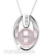Pearl & Diamond Pendant P2075. Pearl & Diamond Pendant P2075, Pearl Pendants. Necklaces & Pendants. Top Diamonds & Jewelry