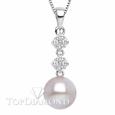 Pearl & Diamond Pendant P2114. Pearl & Diamond Pendant P2114, Pearl Pendants. Necklaces & Pendants. Top Diamonds & Jewelry